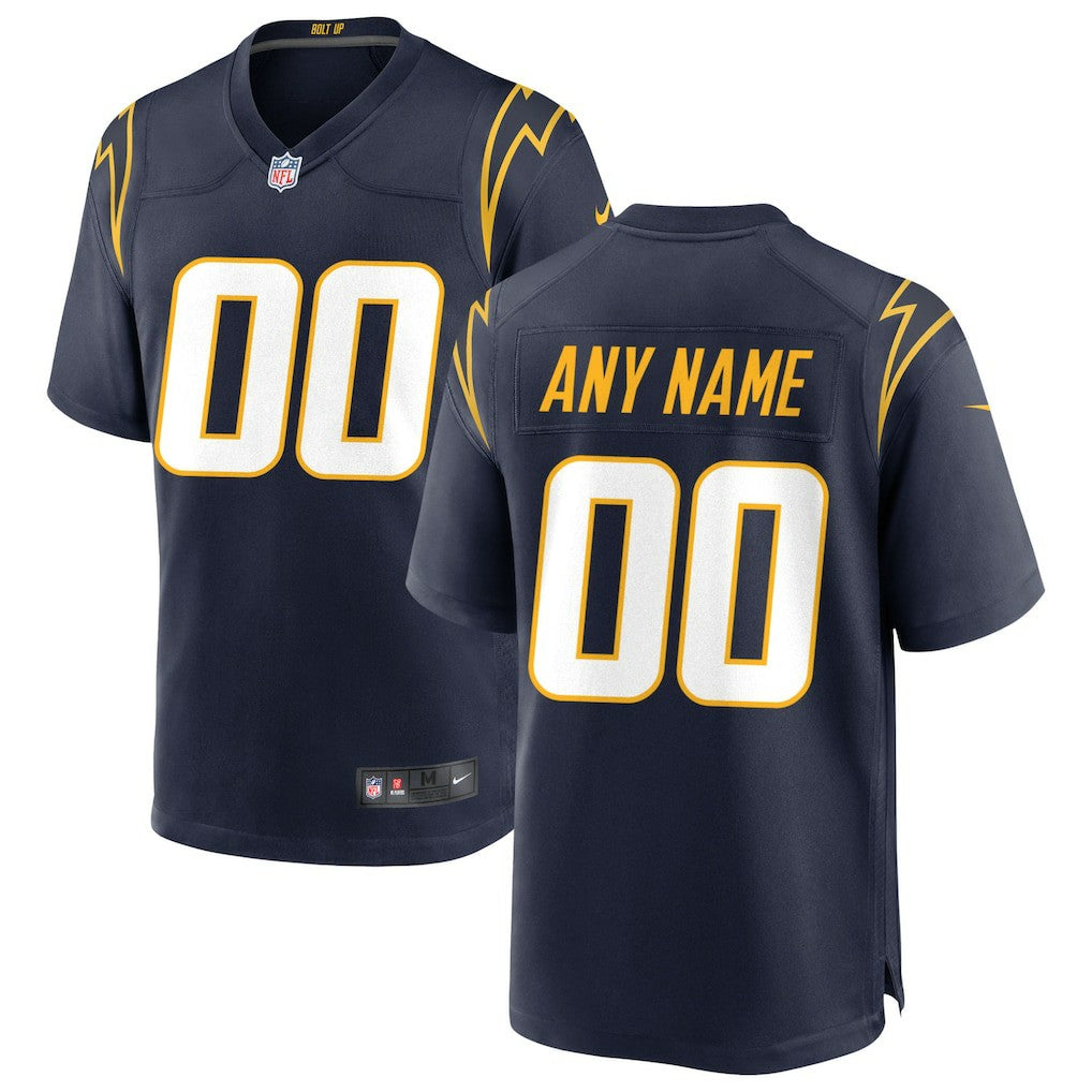 Los Angeles Chargers Alternate Custom Game Jersey - Navy Jerseys