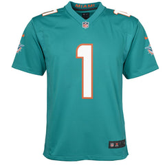 Tua Tagovailoa Miami Dolphins Youth Game Jersey - Aqua Jerseys