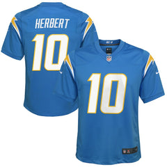 Justin Herbert Los Angeles Chargers Youth Game Jersey - Powder Blue Jerseys