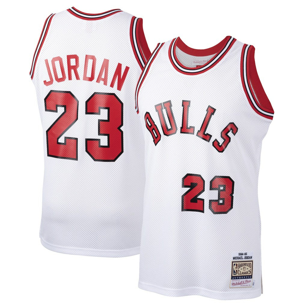Michael Jordan Chicago Bulls 1984/85 Hardwood Classics Rookie Authentic Jersey White - Mitchell & Ness