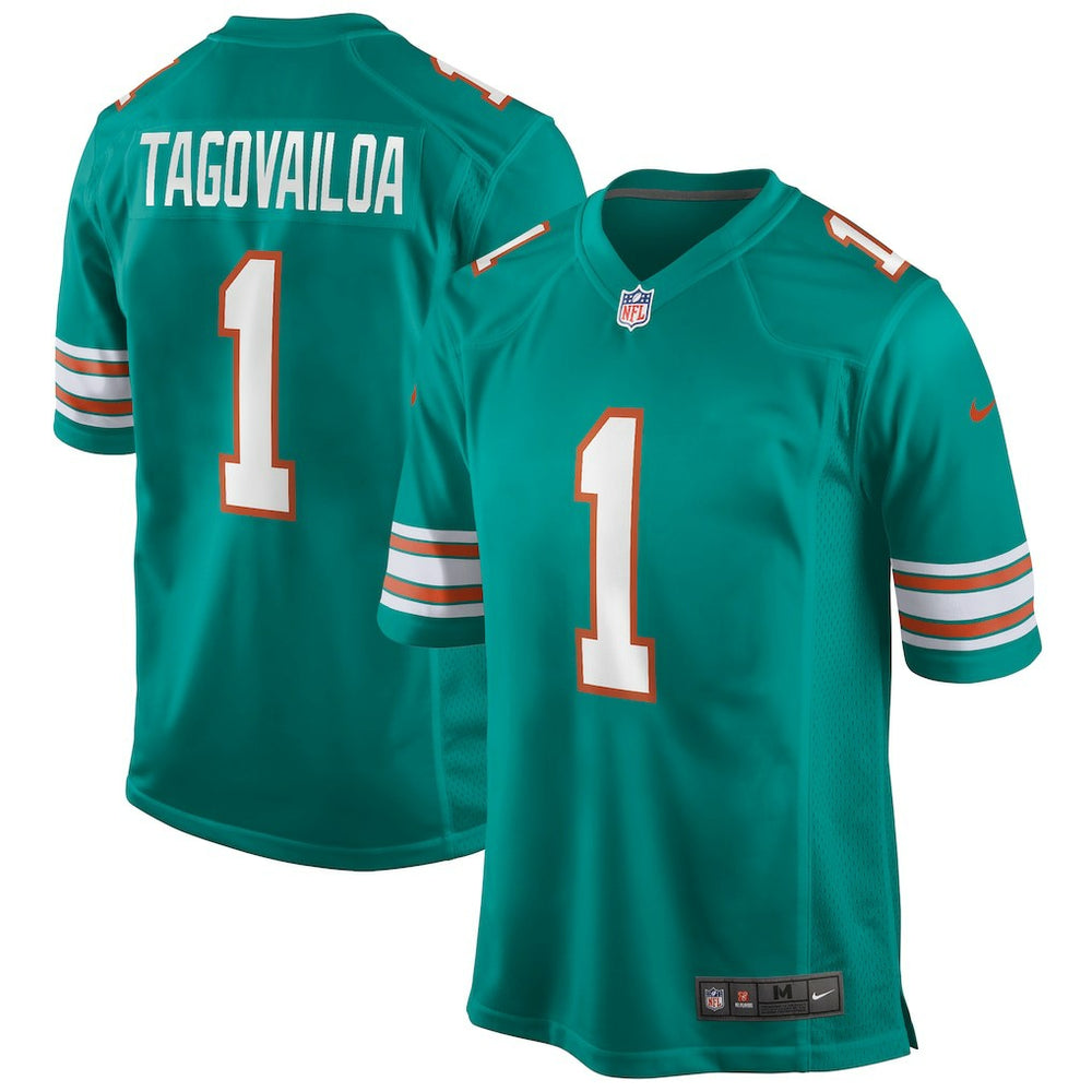 Tua Tagovailoa Miami Dolphins Alternate Game Jersey - Aqua Jerseys