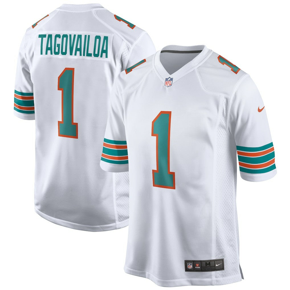 Tua Tagovailoa Miami Dolphins 2nd Alternate Game Jersey - White Jerseys
