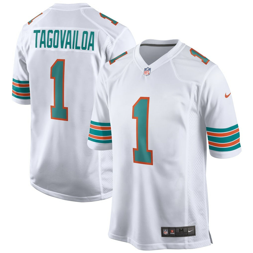 Tua Tagovailoa Miami Dolphins 2nd Alternate Game Jersey - White Jerseys