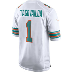 Tua Tagovailoa Miami Dolphins 2nd Alternate Game Jersey - White Jerseys