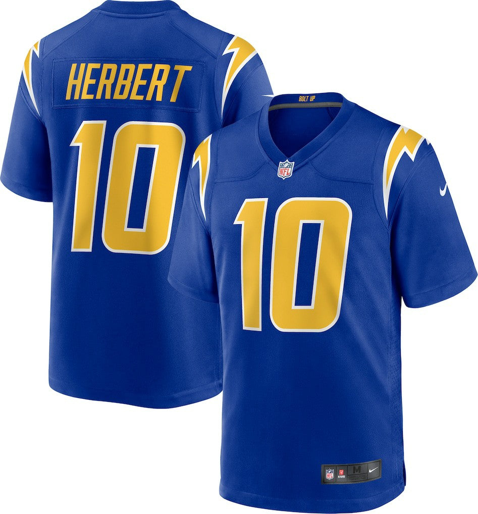Justin Herbert Los Angeles Chargers Alternate Game Jersey - Royal Jerseys
