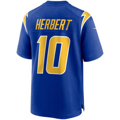 Justin Herbert Los Angeles Chargers Alternate Game Jersey - Royal Jerseys