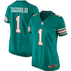 Tua Tagovailoa Miami Dolphins Women's Alternate Game Jersey - Aqua Jerseys