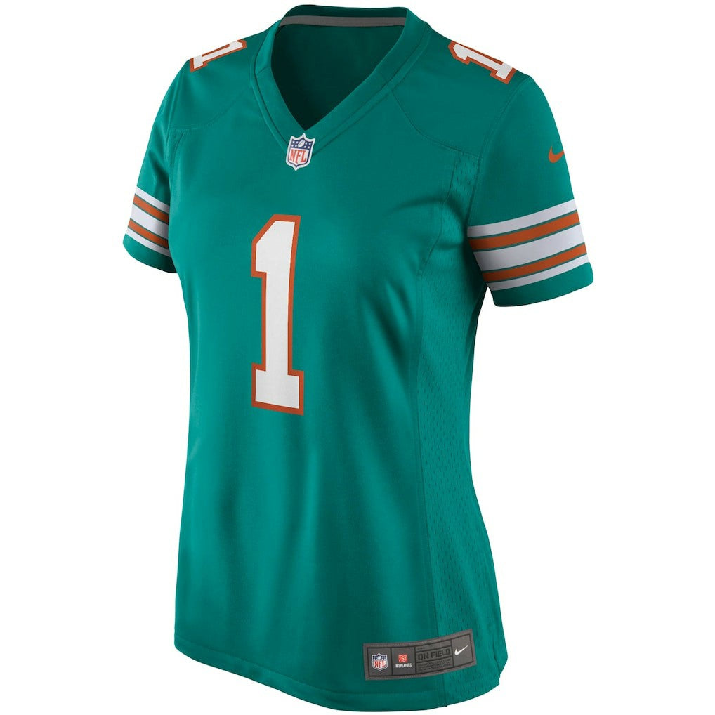 Tua Tagovailoa Miami Dolphins Women's Alternate Game Jersey - Aqua Jerseys