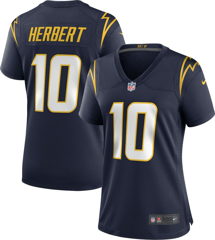 Justin Herbert Los Angeles Chargers Women's Alternate Game Jersey - Navy Jerseys