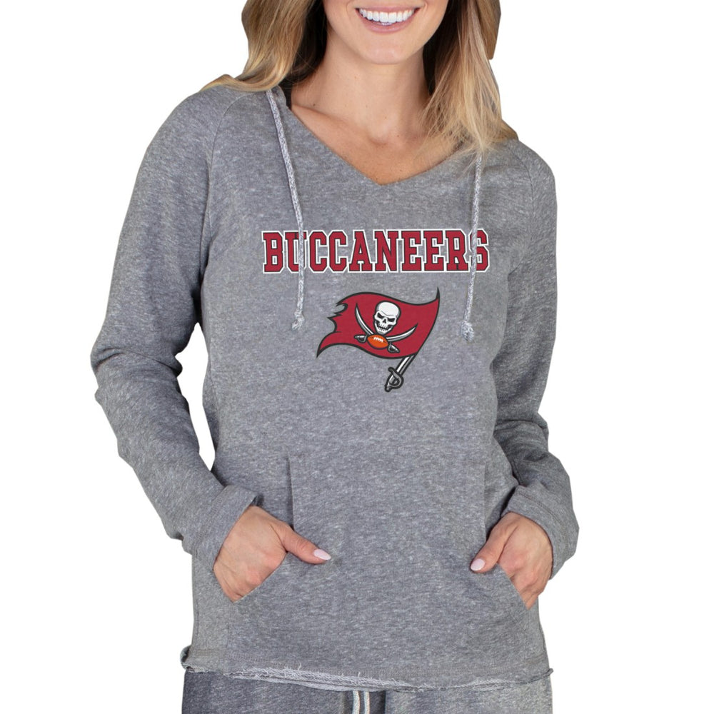 Tampa Bay Buccaneers Concepts Sport Women's Mainstream Tri-Blend Raglan Hoodie V-Neck Top - Gray Hoodies