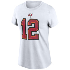 Tom Brady Tampa Bay Buccaneers Women's Name & Number T-Shirt - White T-shirts