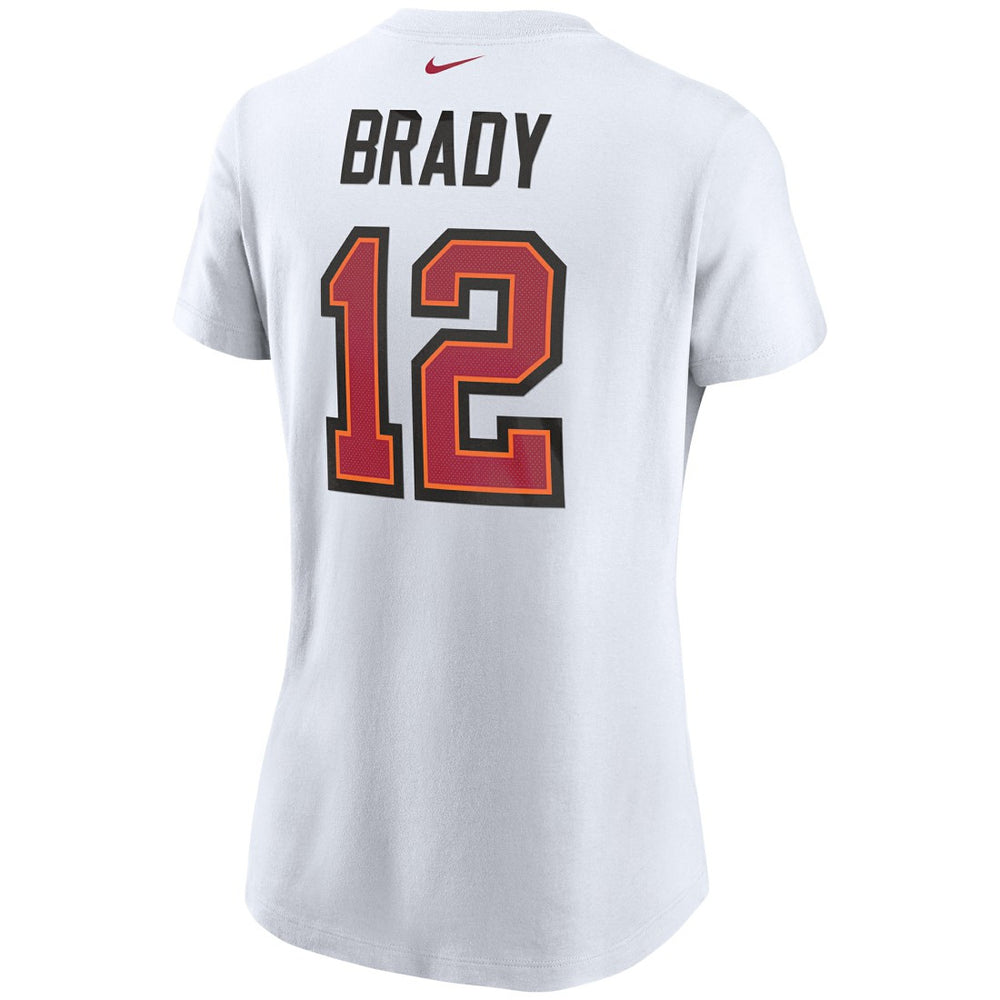 Tom Brady Tampa Bay Buccaneers Women's Name & Number T-Shirt - White T-shirts