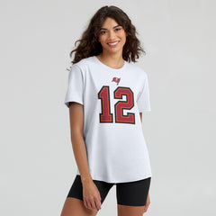 Tom Brady Tampa Bay Buccaneers Women's Name & Number T-Shirt - White T-shirts