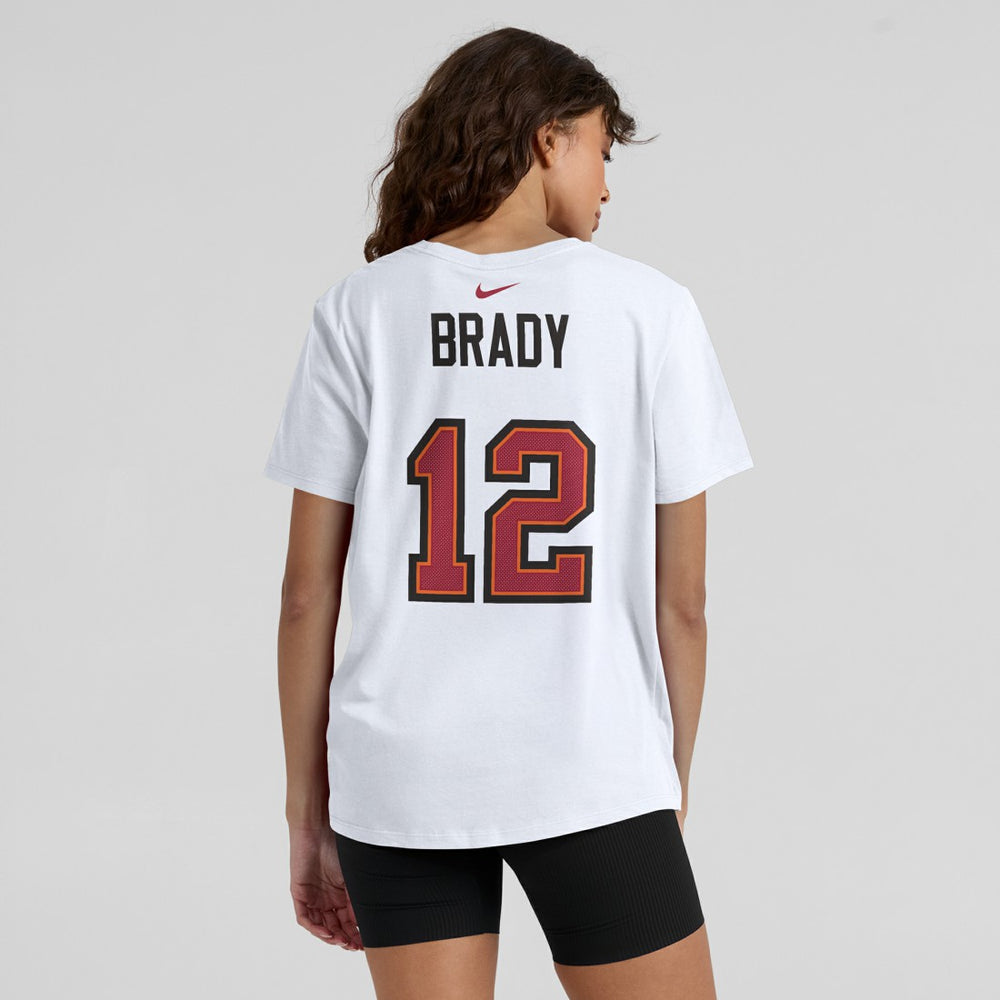 Tom Brady Tampa Bay Buccaneers Women's Name & Number T-Shirt - White T-shirts