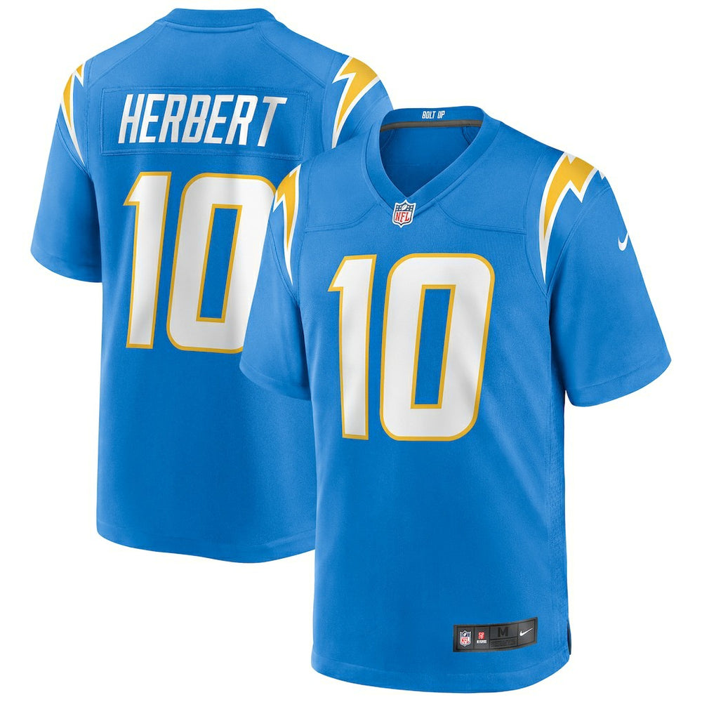 Justin Herbert Los Angeles Chargers Player Game Jersey - Powder Blue Jerseys