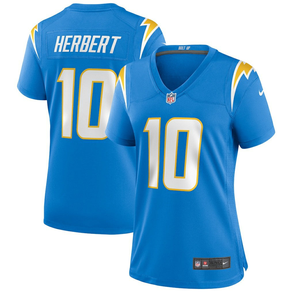 Justin Herbert Los Angeles Chargers Women's Player Game Jersey - Powder Blue Jerseys
