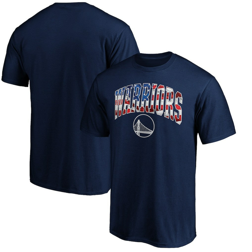 Golden State Warriors Banner Wave T-Shirt Navy