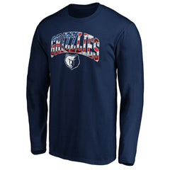 Memphis Grizzlies Banner Wave Long Sleeve T-Shirt Navy