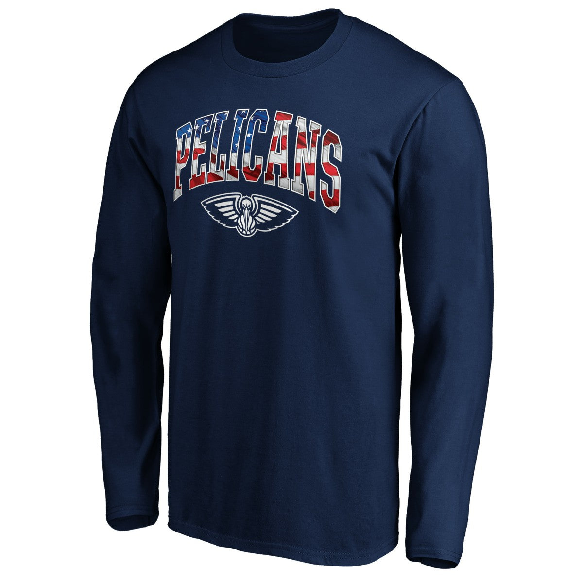 New Orleans Pelicans Banner Wave Long Sleeve T-Shirt Navy outlet