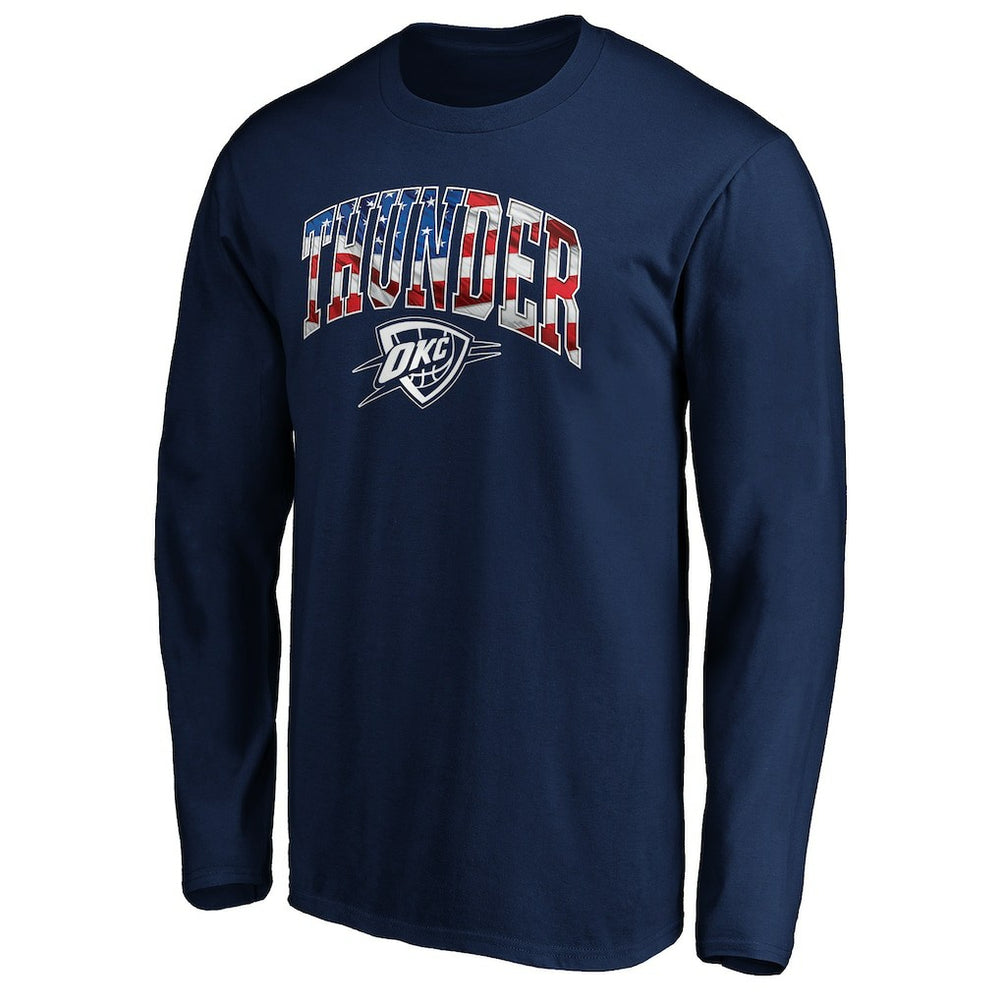 Oklahoma City Thunder Banner Wave Long Sleeve T-Shirt Navy