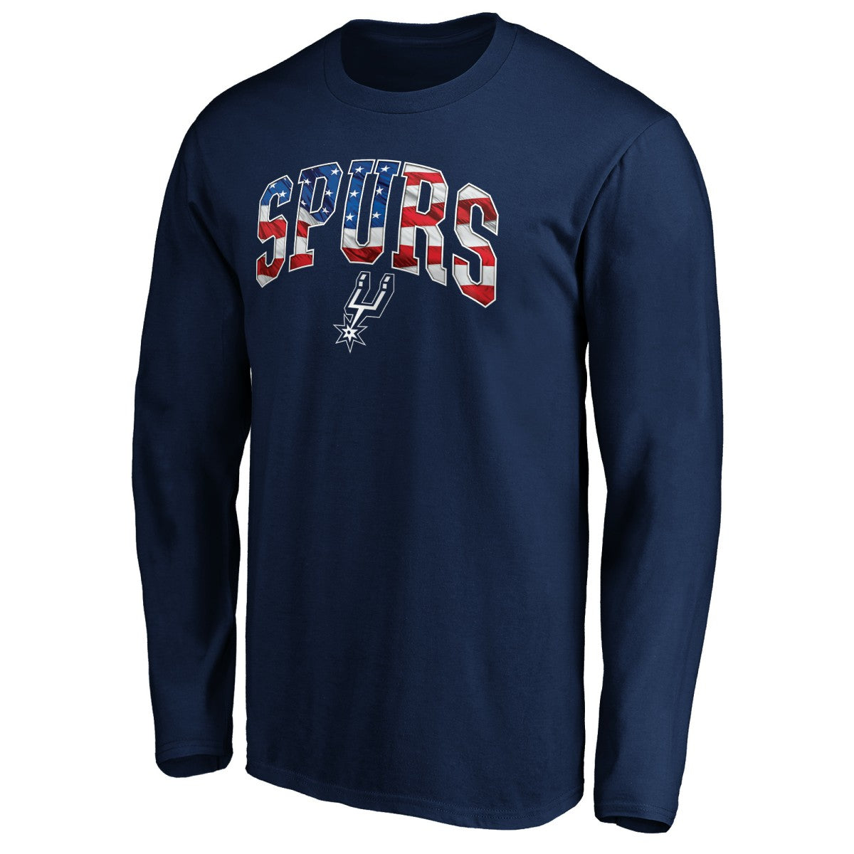 San Antonio Spurs Banner Wave Long Sleeve T-Shirt Navy
