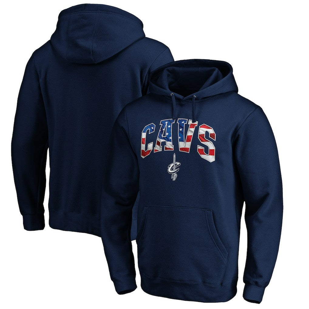 Cleveland Cavaliers Banner Wave Pullover Hoodie Navy outlet