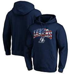 Los Angeles Lakers Banner Wave Pullover Hoodie Navy