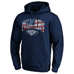 New Orleans Pelicans Banner Wave Pullover Hoodie Navy outlet