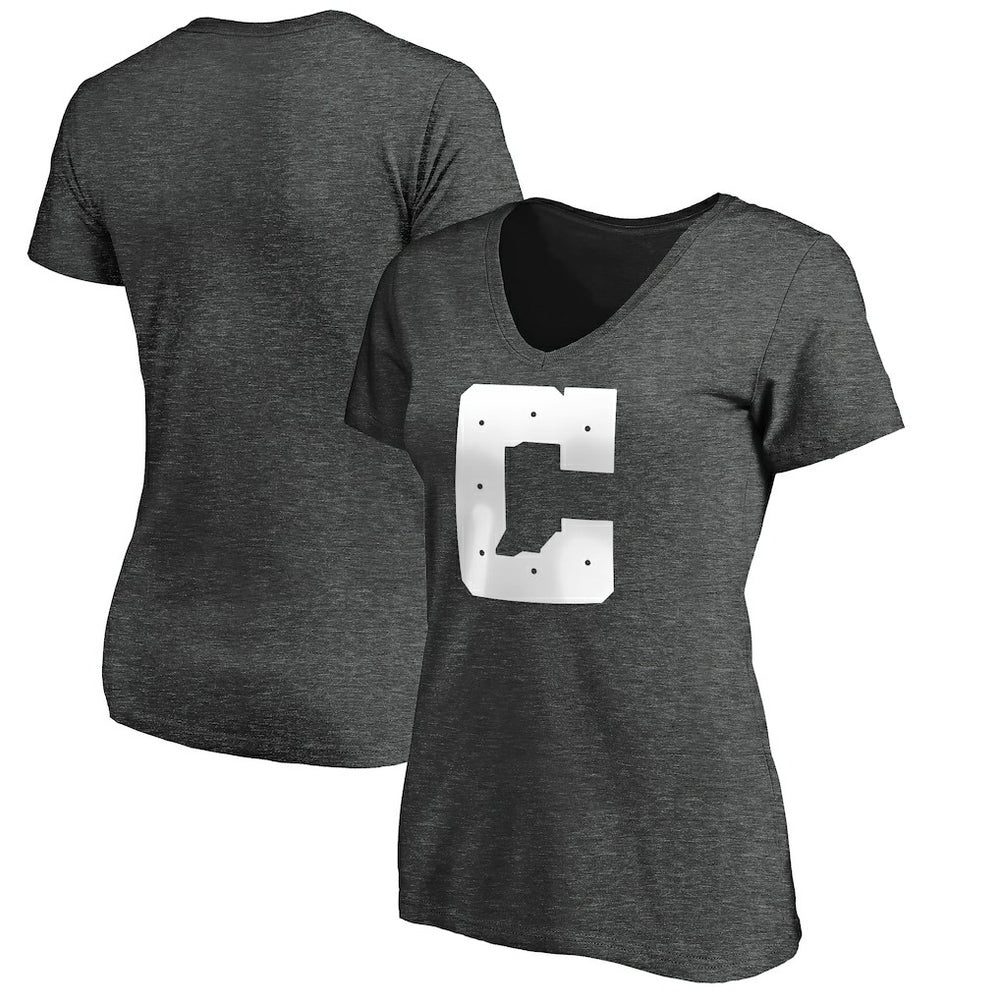 Indianapolis Colts Women's Secondary Logo V-Neck T-Shirt - Heather Gray T-shirts