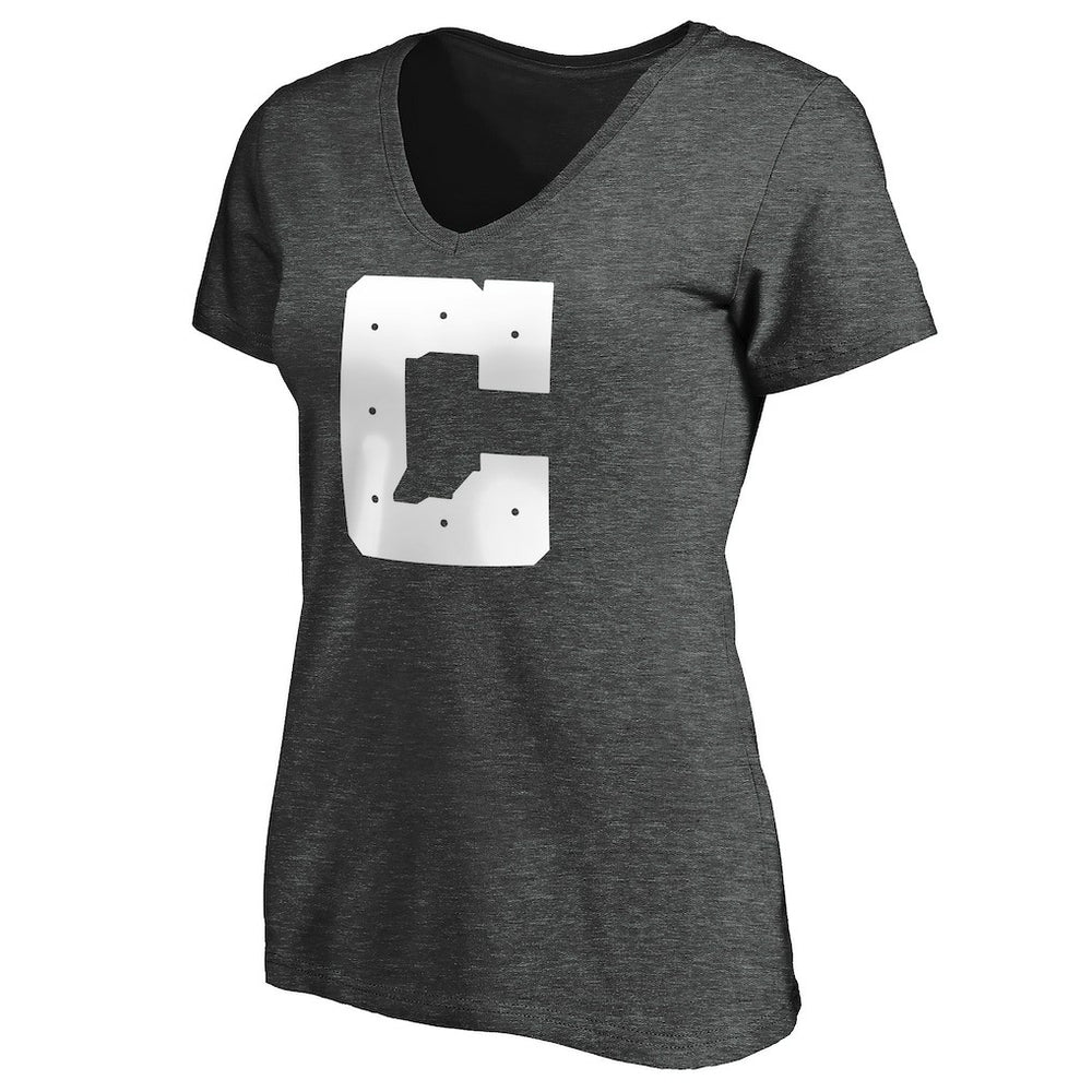 Indianapolis Colts Women's Secondary Logo V-Neck T-Shirt - Heather Gray T-shirts