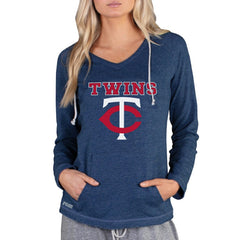 Minnesota Twins Concepts Sport Women's Mainstream Terry Long Sleeve Hoodie Top - Navy Hoodies