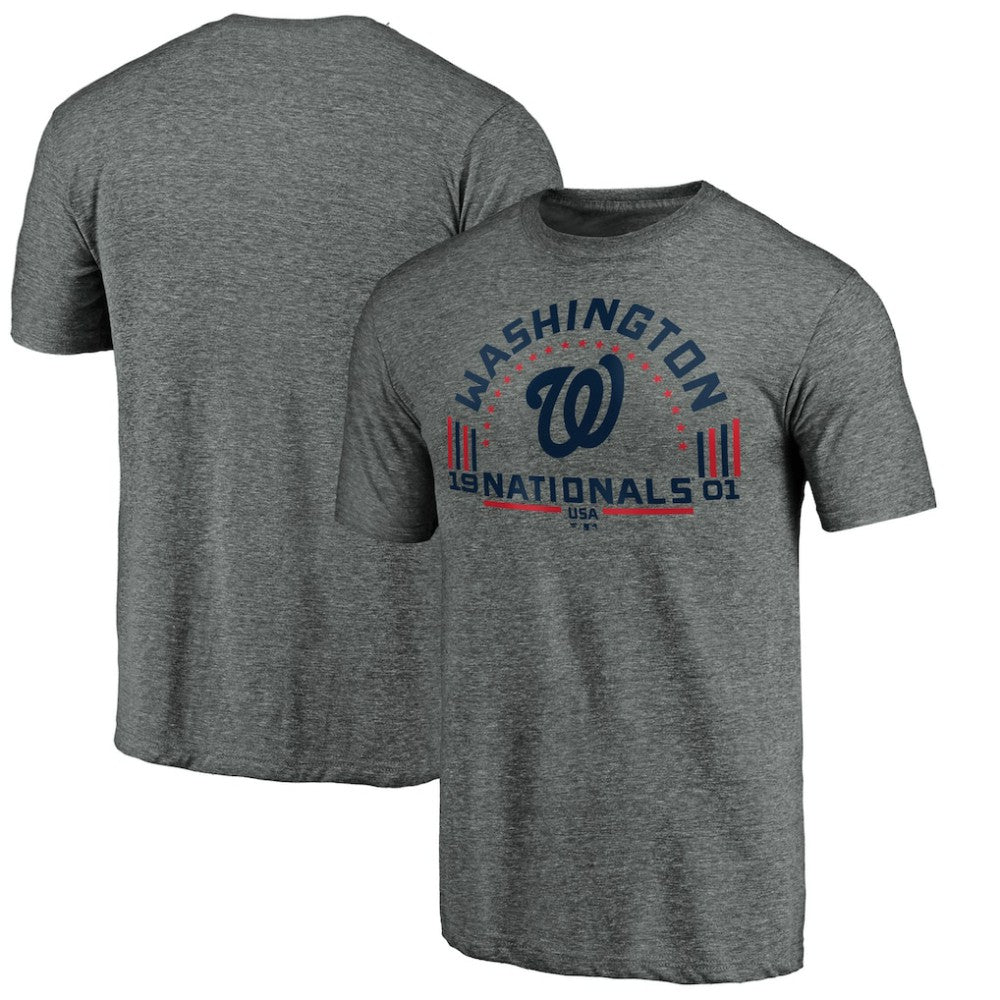 Washington Nationals Team Freedom Tri-Blend T-Shirt - Gray T-shirts
