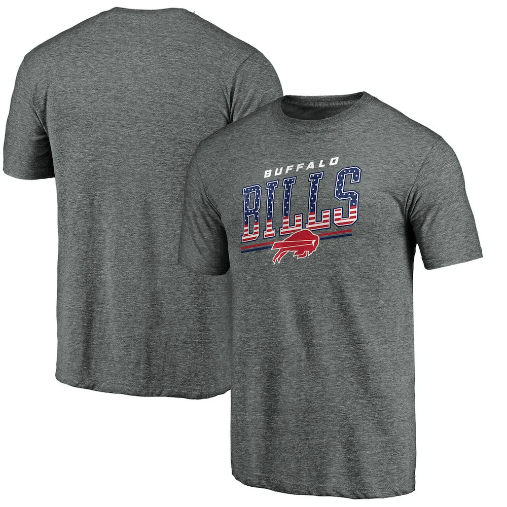 Buffalo Bills Team Freedom Tri-Blend T-Shirt - Gray T-shirts
