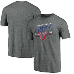 Indianapolis Colts Team Freedom Tri-Blend T-Shirt - Gray T-shirts