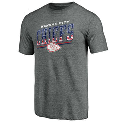 Kansas City Chiefs Team Freedom Tri-Blend T-Shirt - Gray T-shirts