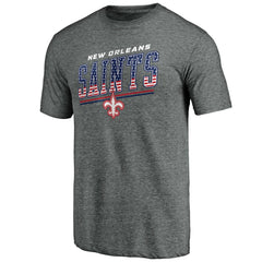 New Orleans Saints Team Freedom Tri-Blend T-Shirt - Gray T-shirts