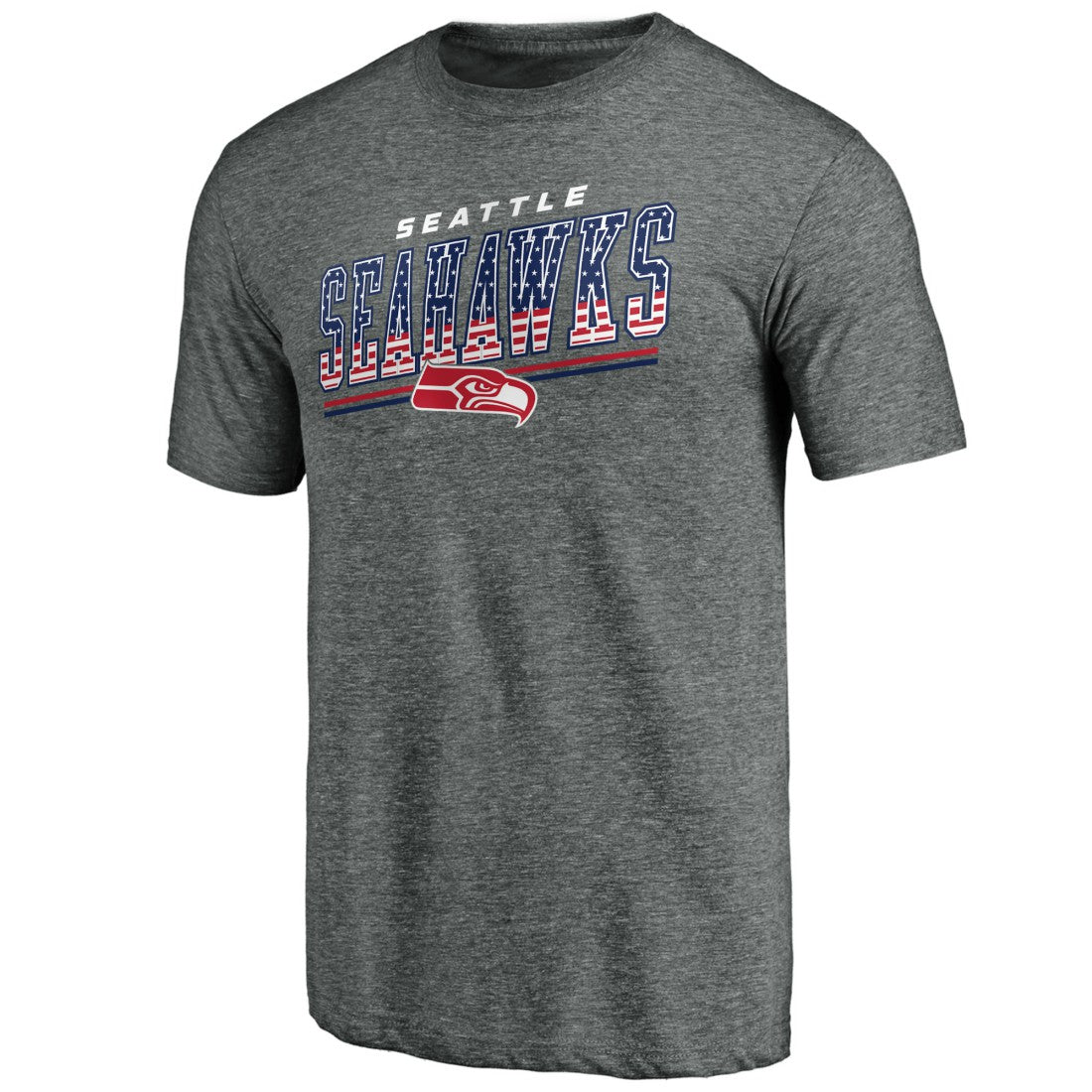 Seattle Seahawks Team Freedom Tri-Blend T-Shirt - Gray T-shirts