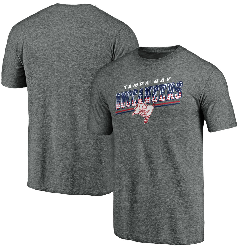 Tampa Bay Buccaneers Team Freedom Tri-Blend T-Shirt - Gray T-shirts