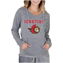 Ottawa Senators Concepts Sport Women's Mainstream Terry Long Sleeve Hooded Top - Gray | US 3929323