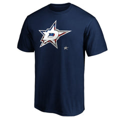 Dallas Stars Banner Wave Logo T-Shirt - Navy | US 3930360