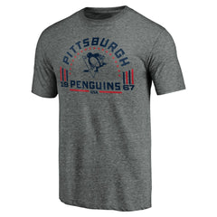 Pittsburgh Penguins Team Freedom Tri-Blend T-Shirt - Heathered Gray | US 3930632