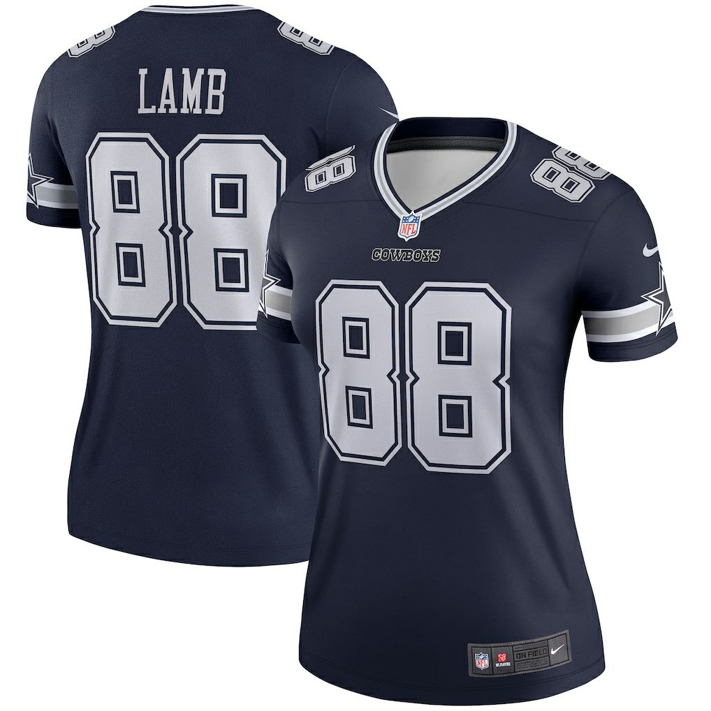 CeeDee Lamb Dallas Cowboys Women's Legend Player Performance Top - Navy Tops