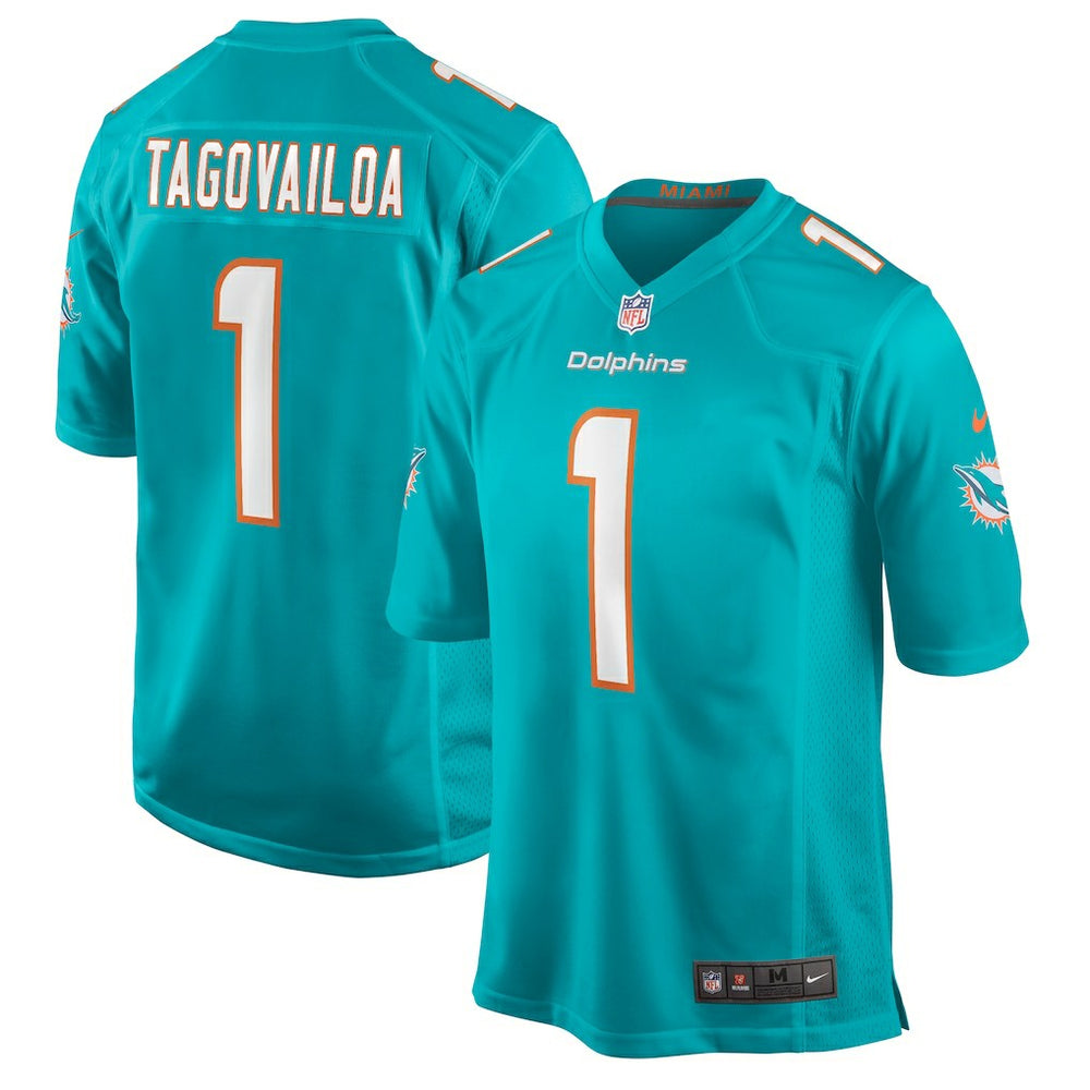 Tua Tagovailoa Miami Dolphins Player Game Jersey - Aqua Jerseys