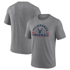Milwaukee Bucks Team Freedom Tri-Blend T-Shirt Gray