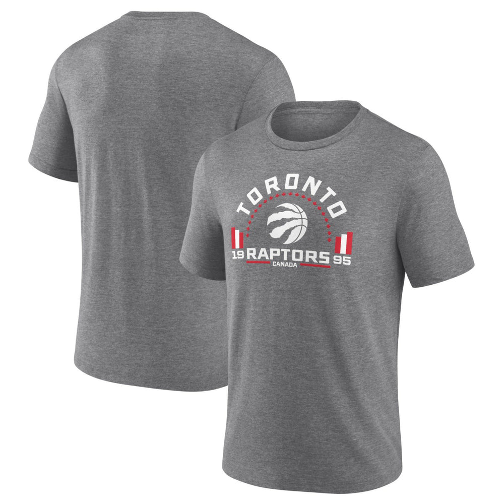 Toronto Raptors Team Freedom Tri-Blend T-Shirt Gray