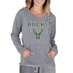 Milwaukee Bucks Concepts Sport Women's Mainstream Terry Hooded Top Gray outlet