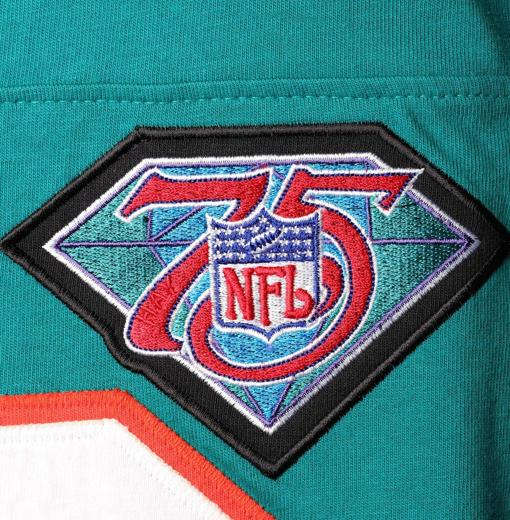 Dan Marino Miami Dolphins Throwback Retired Player Name & Number Long Sleeve Top - Aqua Tops