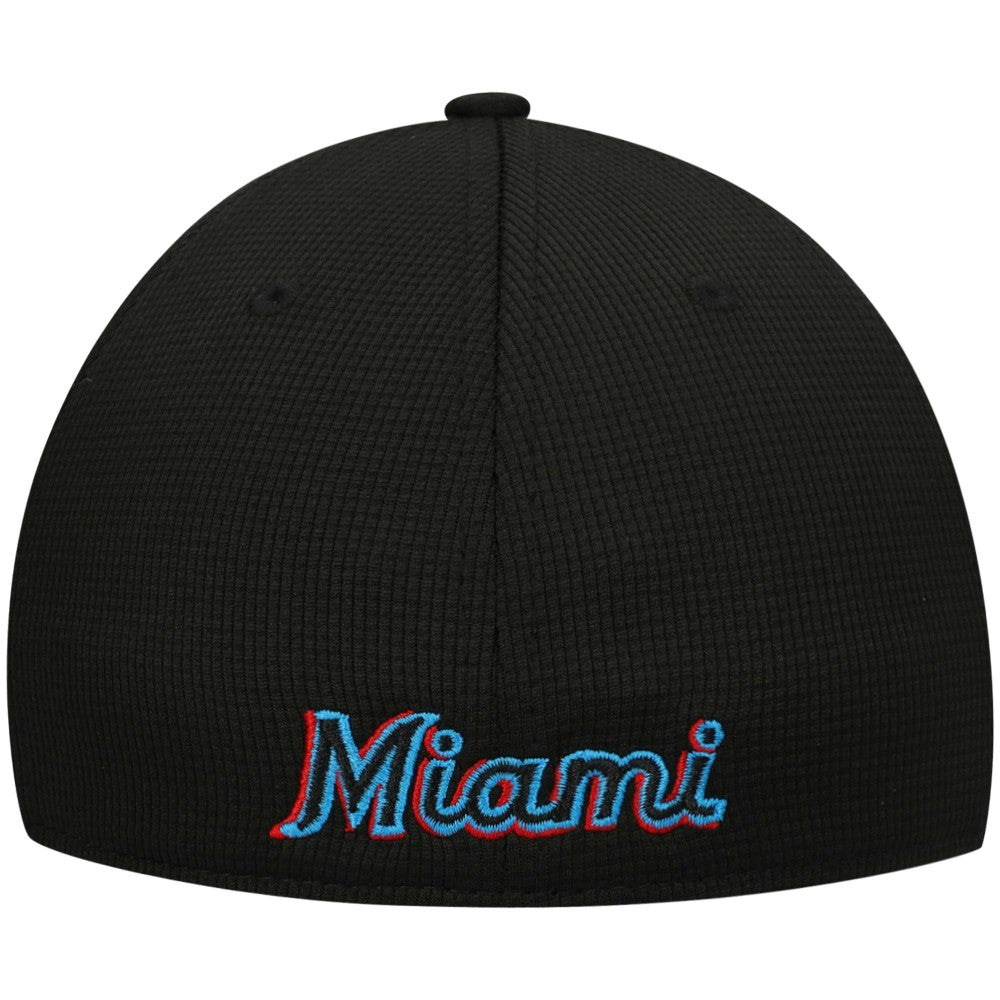 Miami Marlins New Era Clubhouse Alternate 39THIRTY Flex Hat - Black Hats