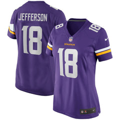 Justin Jefferson Minnesota Vikings Women's Game Jersey - Purple Jerseys