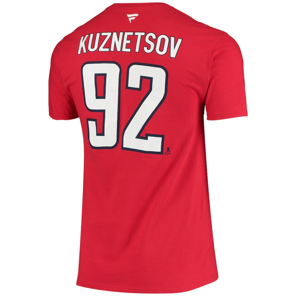 Evgeny Kuznetsov Washington Capitals Fanatics Name & Number T-Shirt - Red | US 3949369